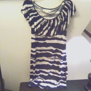 Michael Kors Navy And White Dress. Mini Dress